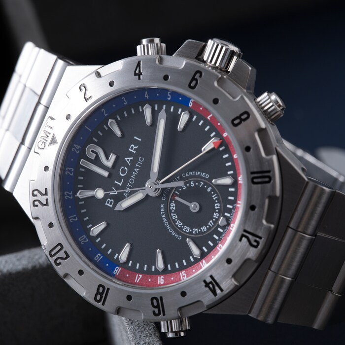 Pre-Owned Bulgari Diagono Scuba GMT