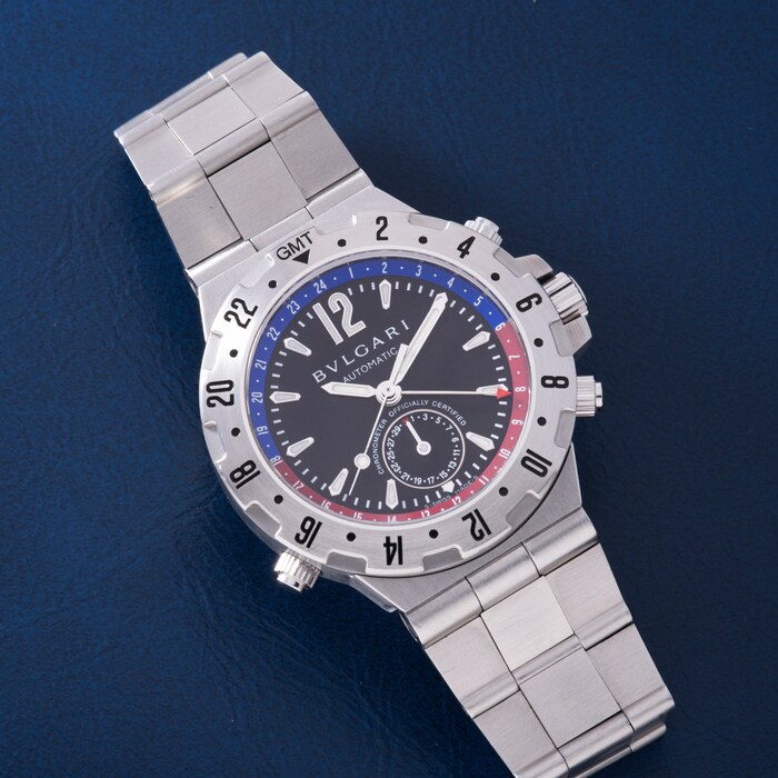 Pre-Owned Bulgari Diagono Scuba GMT