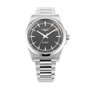 Pre-Owned Longines Conquest 41mm Mens Watch Black