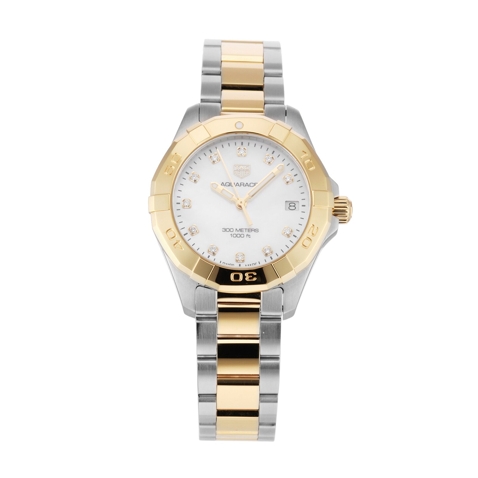 Pre-Owned TAG Heuer Aquaracer 300 Quartz 32mm Ladies Watch Diamond Dot