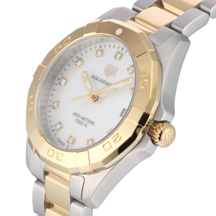 Pre-Owned TAG Heuer Aquaracer 300 Quartz 32mm Ladies Watch Diamond Dot