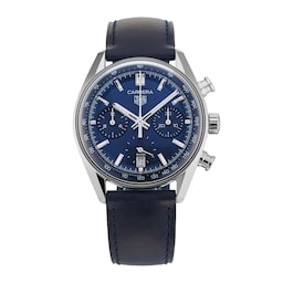 47010038 - Carrera Chronograph 39mm Mens Watch Blue