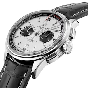 Pre-Owned Breitling Premier B01 Chronograph 42 Leather Strap Watch