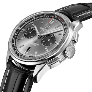 Pre-Owned Breitling Premier B01 Chronograph 42 Leather Strap Watch