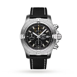 47010083 - Avenger Chronograph 45 Leather Strap Watch