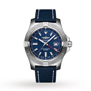 Pre-Owned Breitling Avenger Automatic GMT 45 Leather Strap Watch