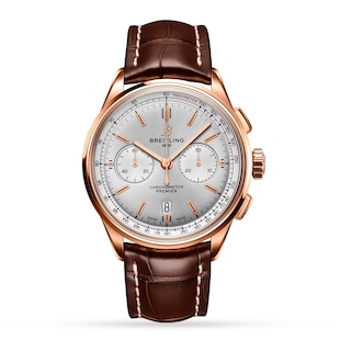 Pre-Owned Breitling Premier B01 Chronograph 42 18ct Red Gold Watch