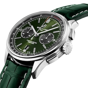 Pre-Owned Breitling Premier B01 Chronograph 42mm Mens Watch Leather