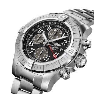 Pre-Owned Breitling Avenger Chronograph GMT 45 Stainless Steel Watch
