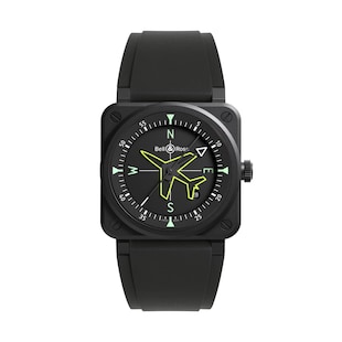Pre-Owned Bell & Ross BR 03 Gyrocompass 41mm Limited Edition Mens Watch Black