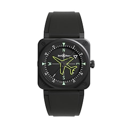 47010106 - BR 03 Gyrocompass 41mm Limited Edition Mens Watch Black