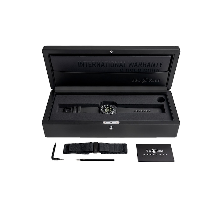 Pre-Owned Bell & Ross BR 03 Gyrocompass 41mm Limited Edition Mens Watch Black