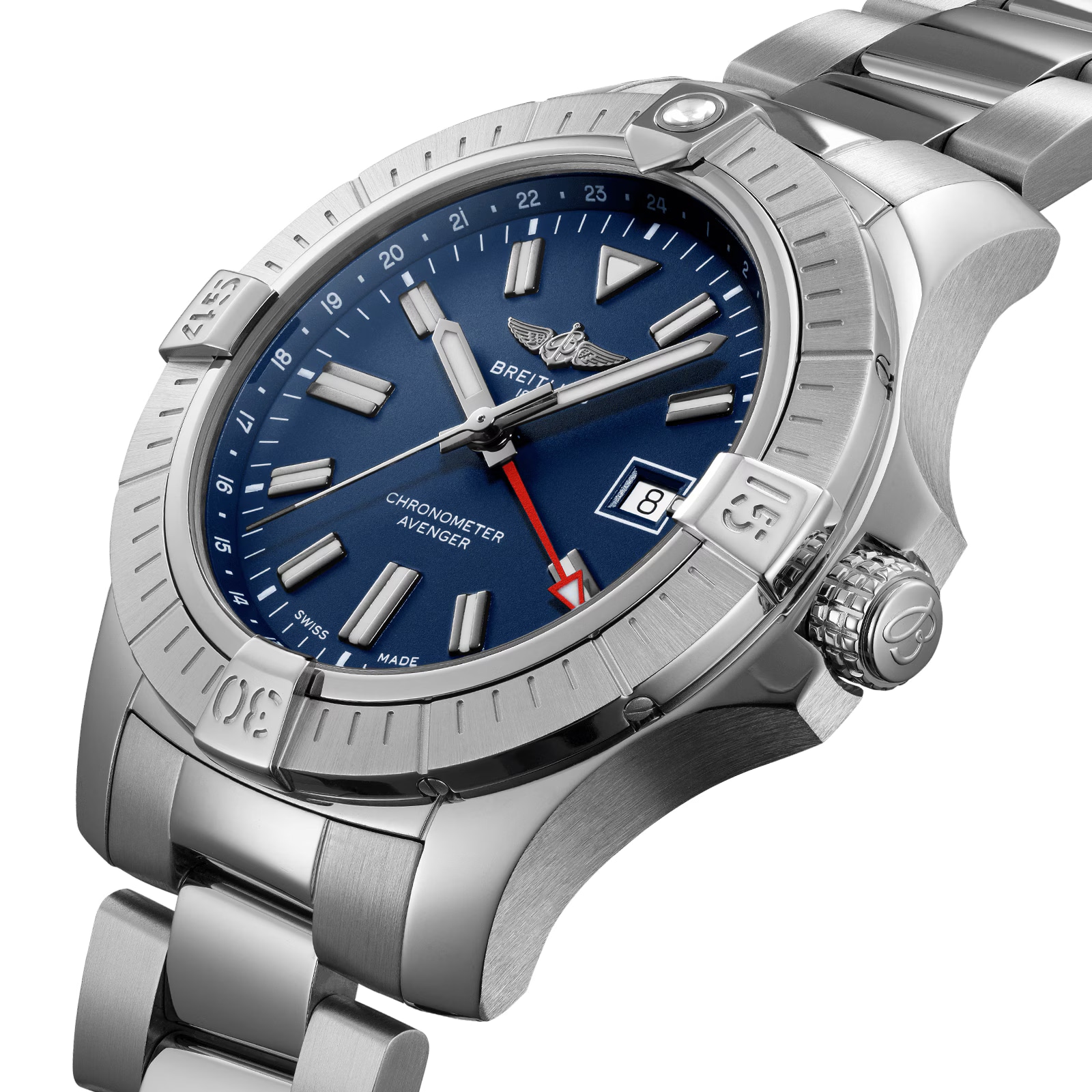 Pre-Owned Breitling Rendez-Vous Night & Day 45mm Automatic Mens Watch Pre-Owned Breitling Rendez-Vous Night & Day 45mm Automatic Mens Watch