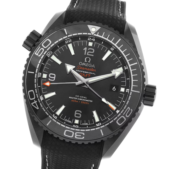 Pre-Owned Omega Seamaster Planet Ocean 600m Co-Axial GMT 45.5mm Mens Watch