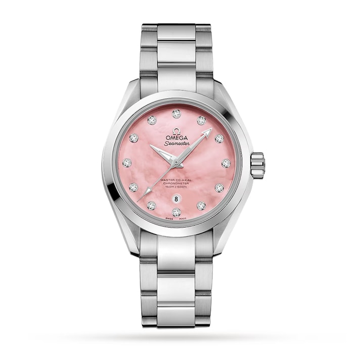 Pre-Owned Omega Seamaster Aqua Terra Co-Axial Chronometer 34mm Ladies Watch