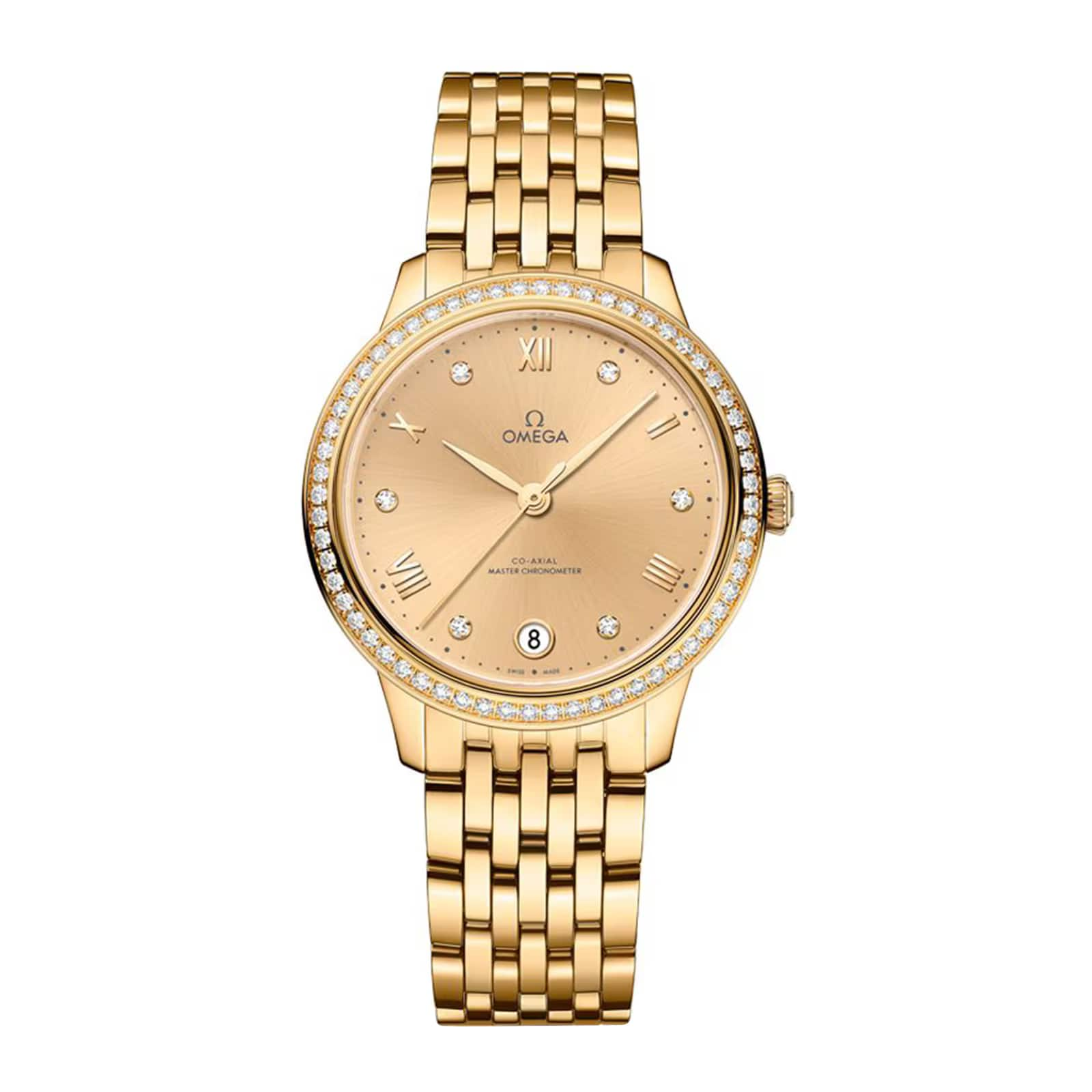 De Ville Prestige 34mm Yellow Gold