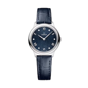 Pre-Owned Omega De Ville Prestige 27.5mm, Steel On Leather Strap Ladies Watch