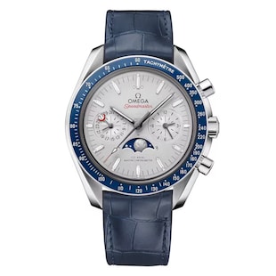 Pre-Owned Omega Speedmaster Moonphase 44mm Mens Watch Grey