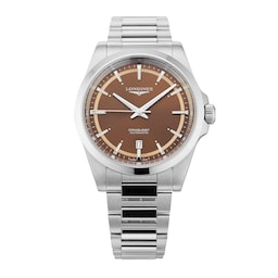 47010206 - Conquest 41mm Mens Watch Brown