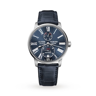 Pre-Owned Ulysse Nardin Marine Torpilleur 42mm Stainless Steel Case And Bezel
