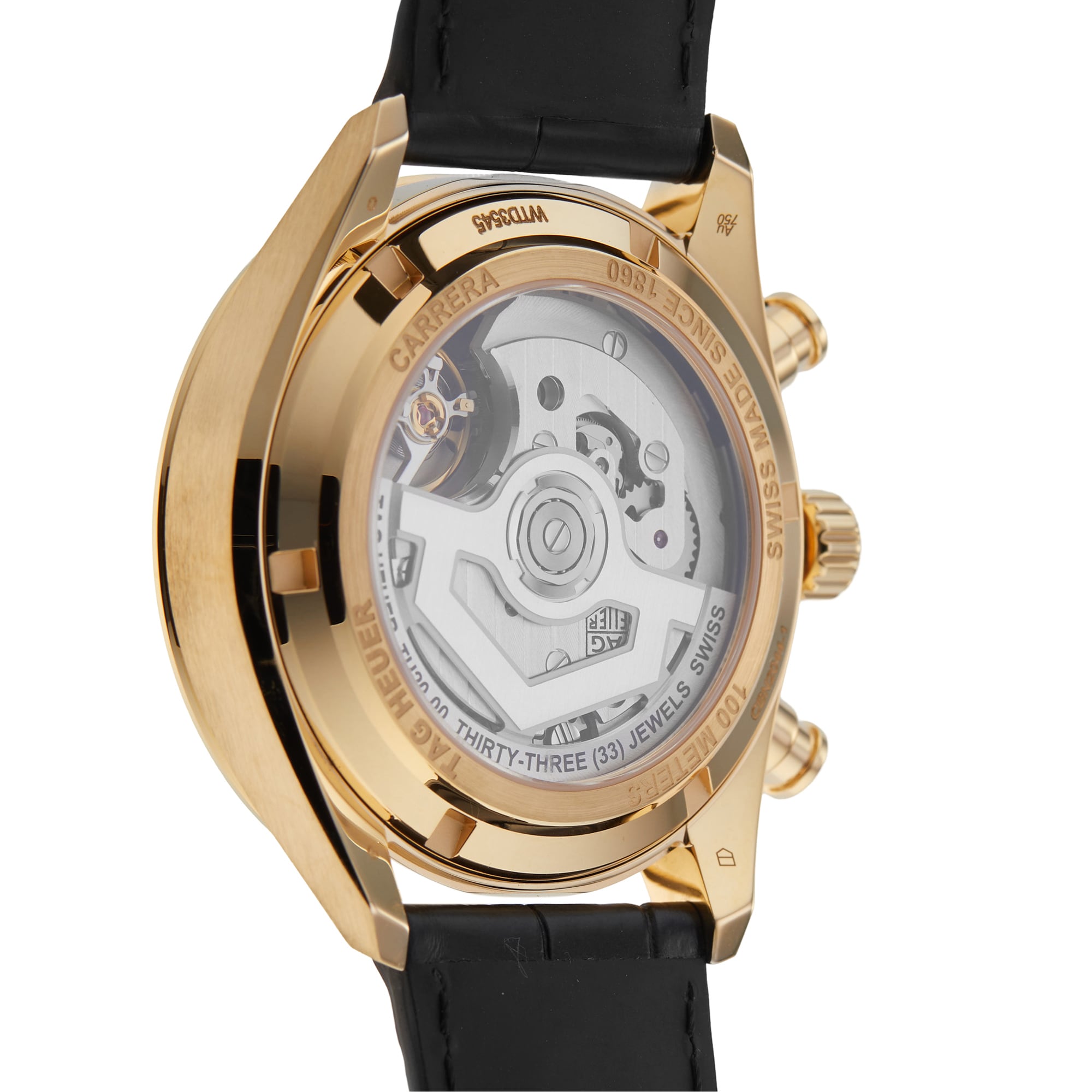 Pre-Owned TAG Heuer Gold Carrera Chronograph 42mm Mens Watch Pre-Owned TAG Heuer Gold Carrera Chronograph 42mm Mens Watch