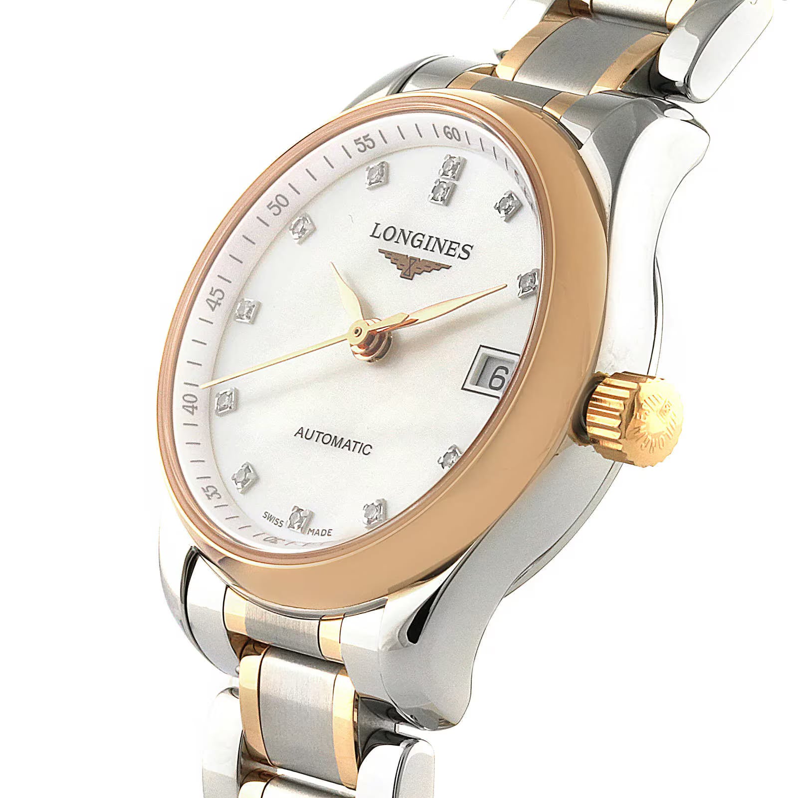 Pre-Owned Longines Master Collection 25.5mm Stainless Steel/Gold 18K Automatic Ladies Watch