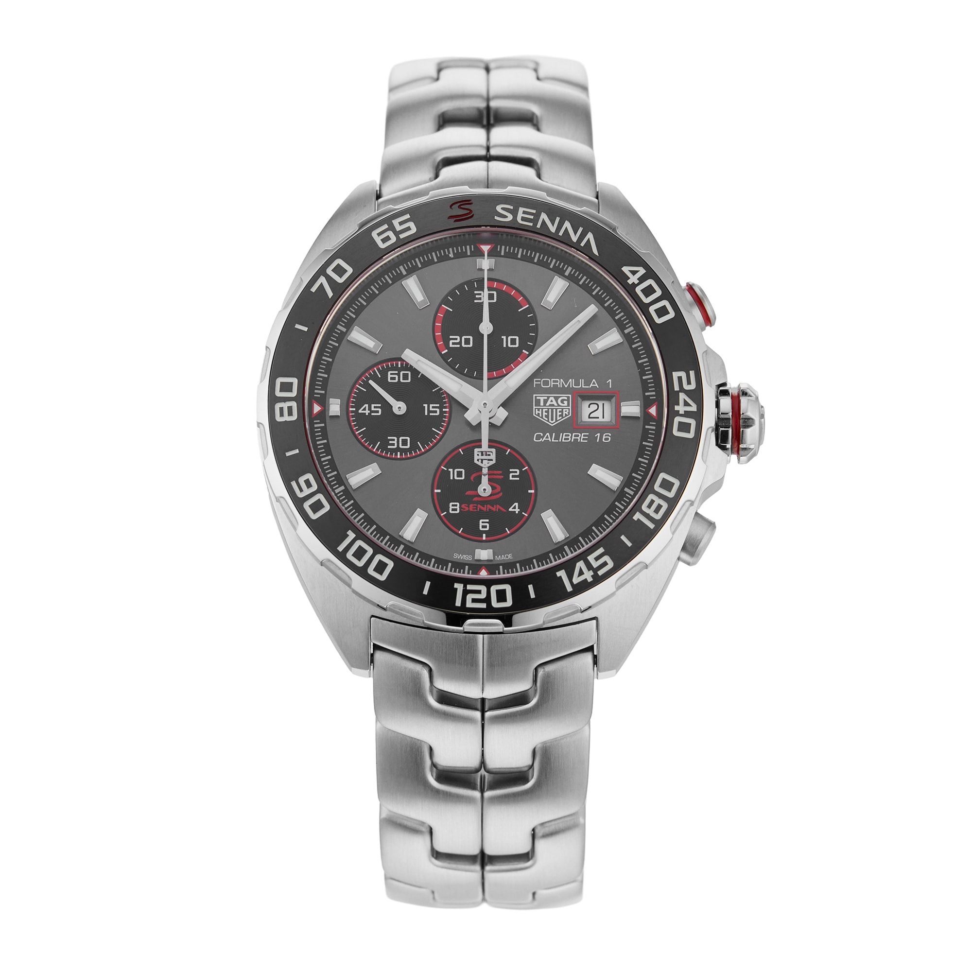 Pre-Owned TAG Heuer Spring Drive Heritage Daybreak 44mm Automatic Mens Watch Pre-Owned TAG Heuer Spring Drive Heritage Daybreak 44mm Automatic Mens Watch