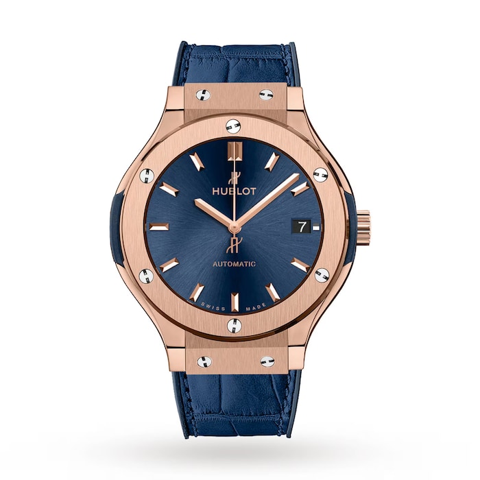 Pre-Owned Hublot Classic Fusion Blue King Gold 38mm