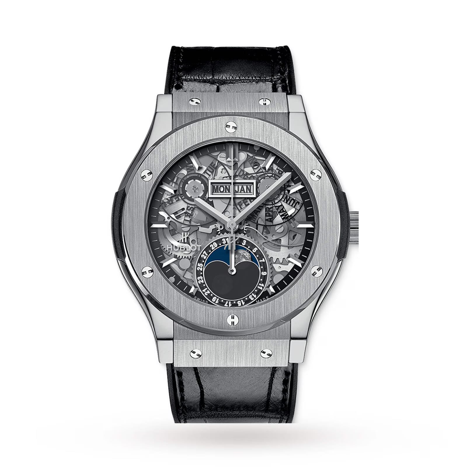 Pre-Owned Hublot Aero Fusion Moonphase Titanium 42mm