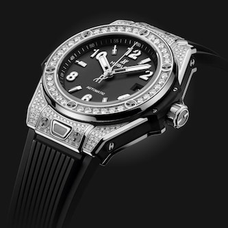 Ex-Display Hublot Big Bang One Click Steel Pavé 33mm Automatic Ladies Watch Ex-Display Hublot Big Bang One Click Steel Pavé 33mm Automatic Ladies Watch