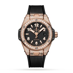 47010288 - Big Bang One Click King Gold Pave 33mm Watch