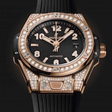 Pre-Owned Hublot Big Bang One Click King Gold Pave 33mm Watch