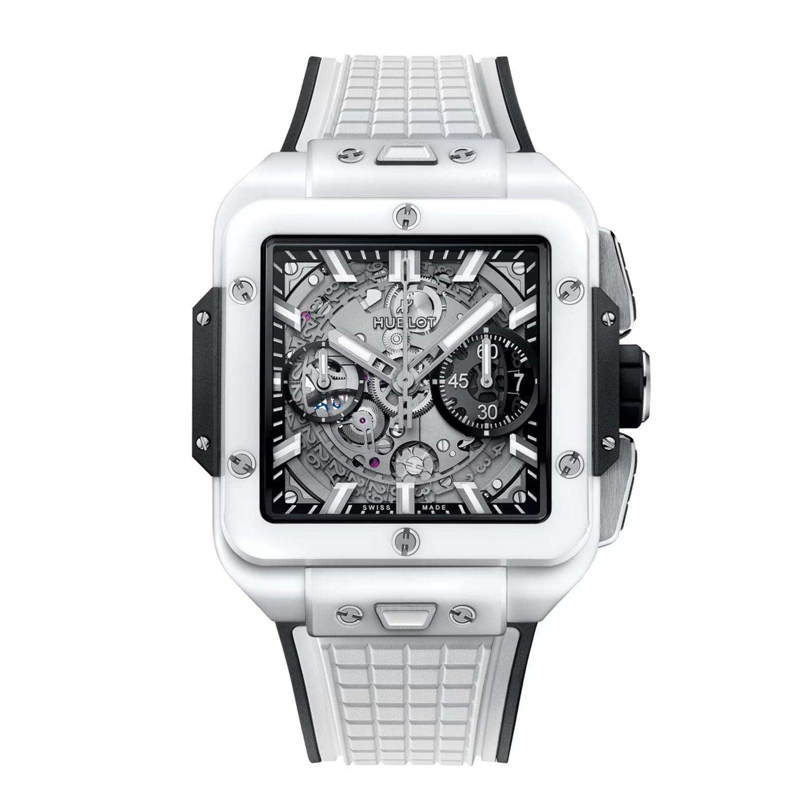 Square Bang Unico White Ceramic 42mm