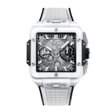 Pre-Owned Hublot Square Bang Unico White Ceramic 42mm