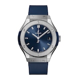 Pre-Owned Hublot Classic Fusion Titanium Blue 33mm