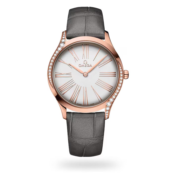 Pre-Owned Omega De Ville Tresor 36mm Sedna Gold Quartz Ladies Watch Pre-Owned Omega De Ville Tresor 36mm Sedna Gold Quartz Ladies Watch