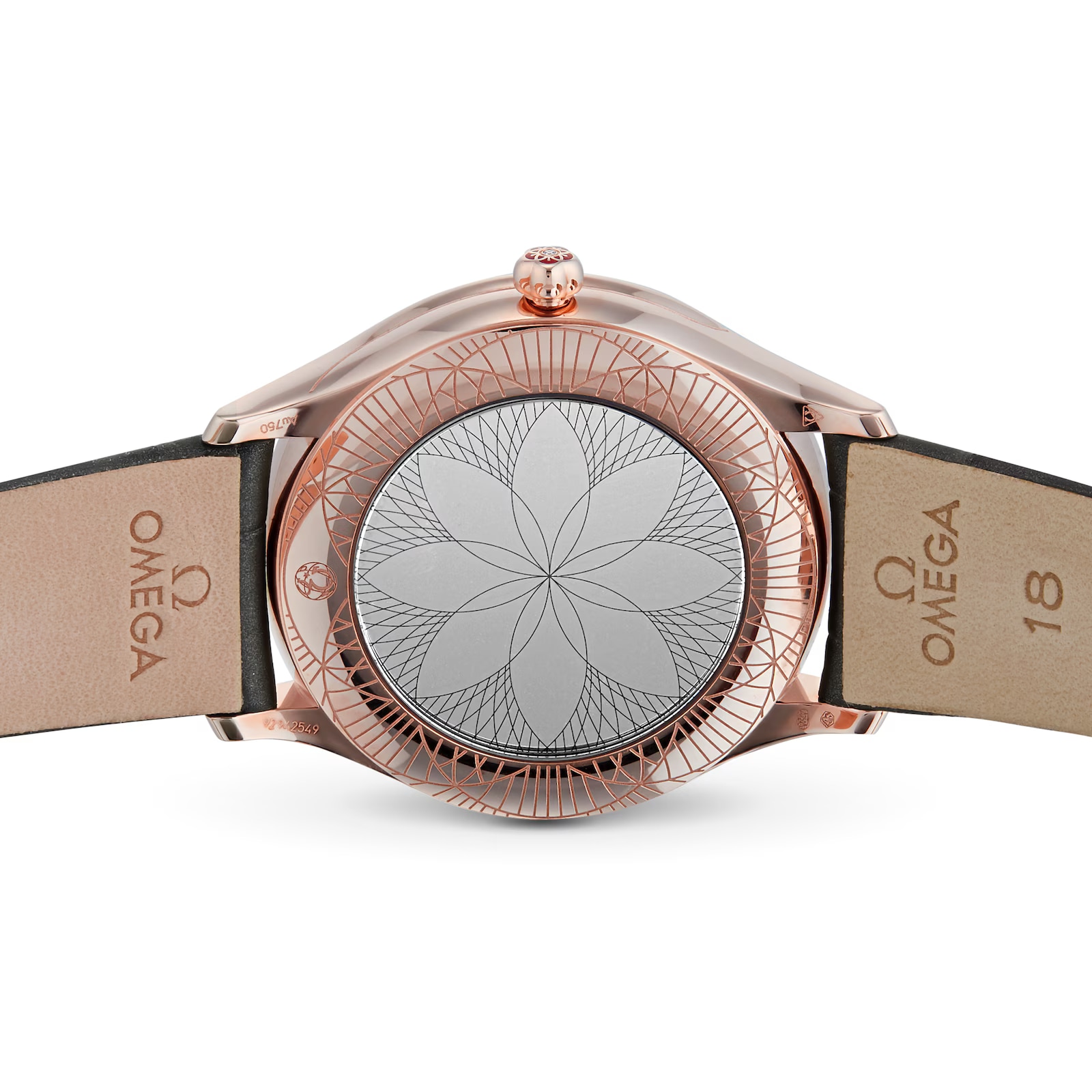 Pre-Owned Omega De Ville Tresor 36mm Sedna Gold Quartz Ladies Watch Pre-Owned Omega De Ville Tresor 36mm Sedna Gold Quartz Ladies Watch