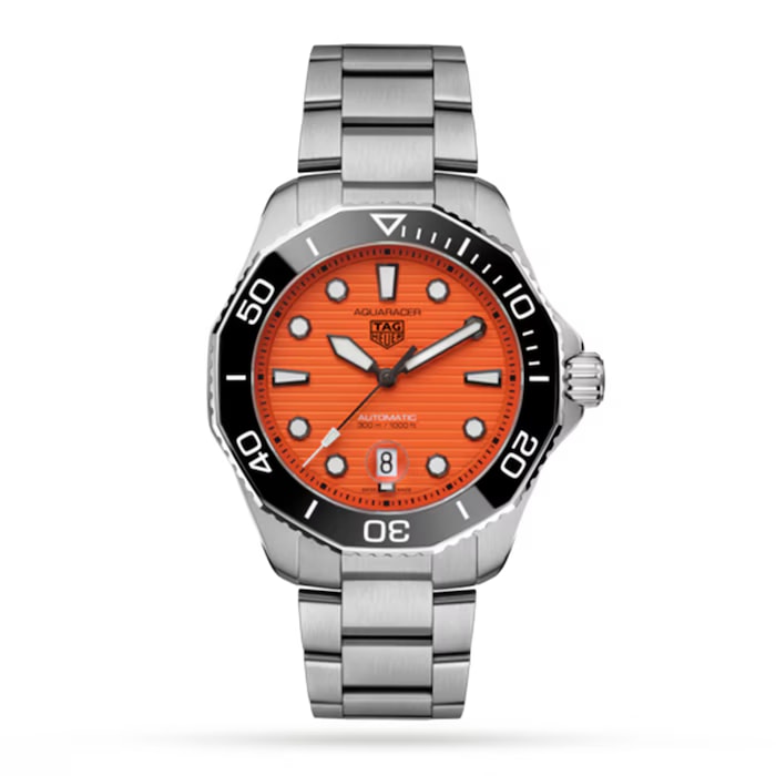 Pre-Owned TAG Heuer Aquaracer Professional 300 43mm Orange Diver Mens Watch