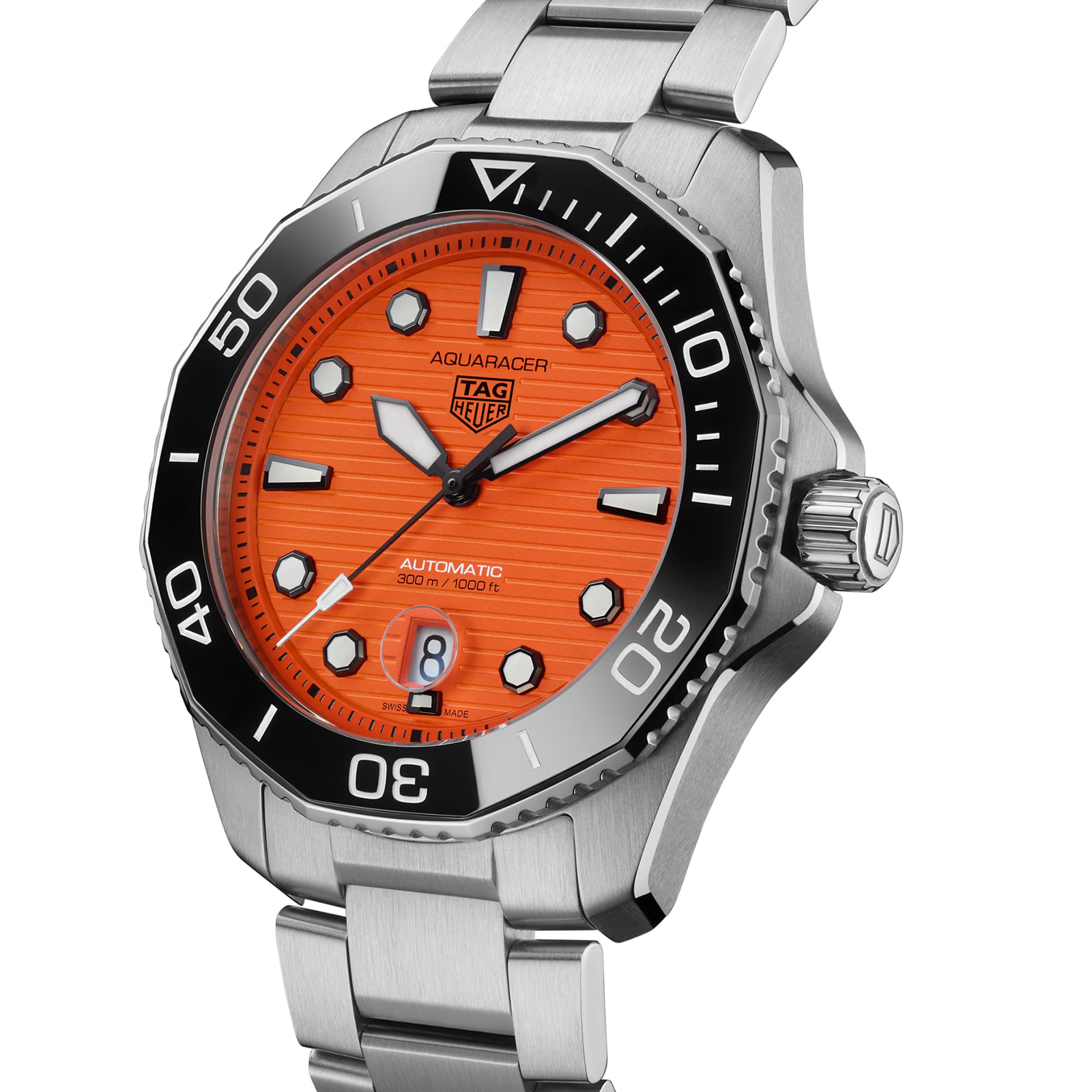 Pre-Owned TAG Heuer Aquaracer Professional 300 43mm Orange Diver Automatic Mens Watch