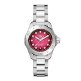 Pre-Owned TAG Heuer Aquaracer Professional 200 Date 30mm Ladies Watch Red