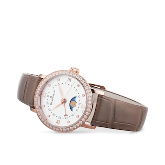 Ex-Display Blancpain Villeret Quantieme Phases de Lune 29mm Automatic Mens Watch White Ex-Display Blancpain Villeret Quantieme Phases de Lune 29mm Automatic Mens Watch White