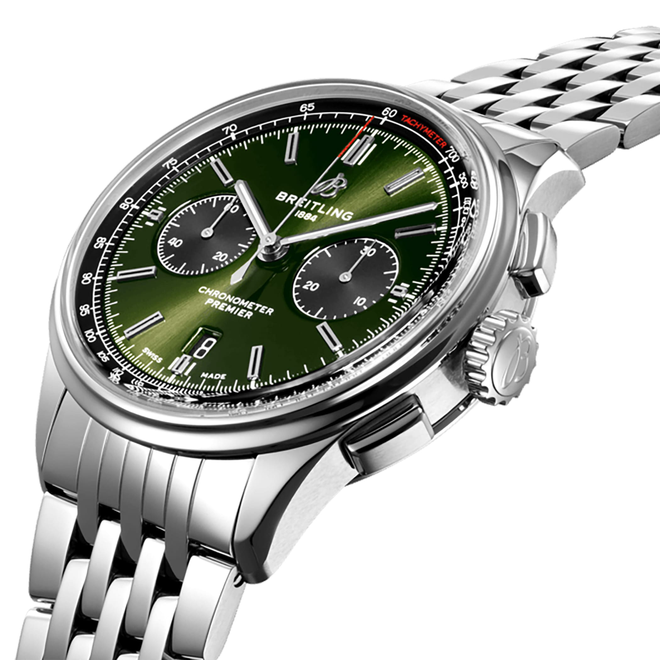 Pre-Owned Breitling Premier B01 Chronograph 42 Bentley Stainless Steel 42mm Automatic Mens Watch Pre-Owned Breitling Premier B01 Chronograph 42 Bentley Stainless Steel 42mm Automatic Mens Watch