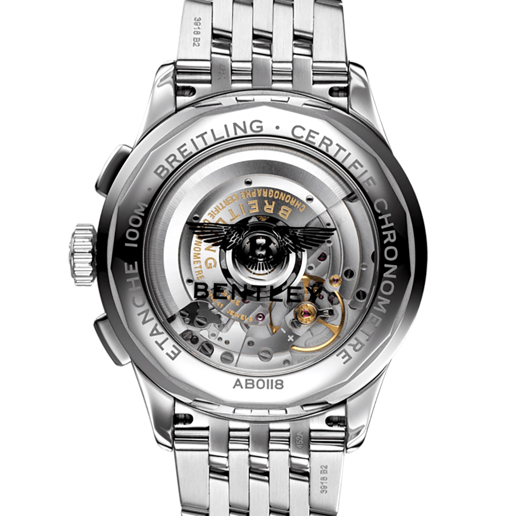 Pre-Owned Breitling Premier B01 Chronograph 42 Bentley Stainless Steel 42mm Automatic Mens Watch Pre-Owned Breitling Premier B01 Chronograph 42 Bentley Stainless Steel 42mm Automatic Mens Watch