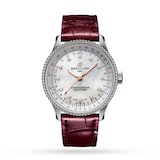 Pre-Owned Breitling Navitimer Automatic 35 Leather Strap Watch