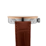 Pre-Owned Breitling Navitimer Automatic 35 Stainless Steel & 18k Red Gold Leather Strap Watch