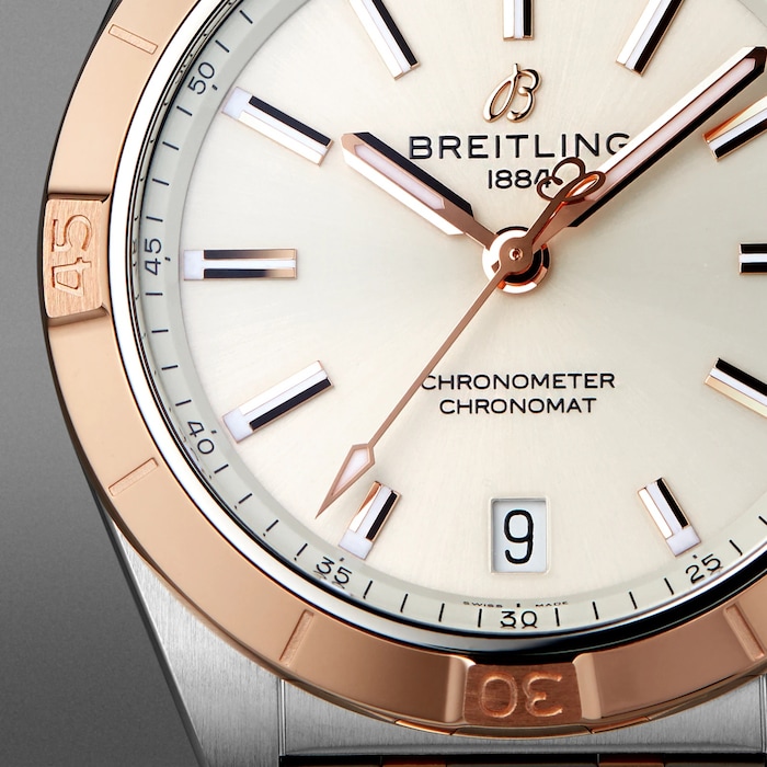 Pre-Owned Breitling Chronomat Automatic 36 Stainless Steel & 18k Red Gold Watch