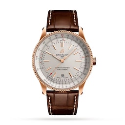 47010453 - Navitimer Automatic 18k Red Gold Leather Strap 41mm Mens Watch