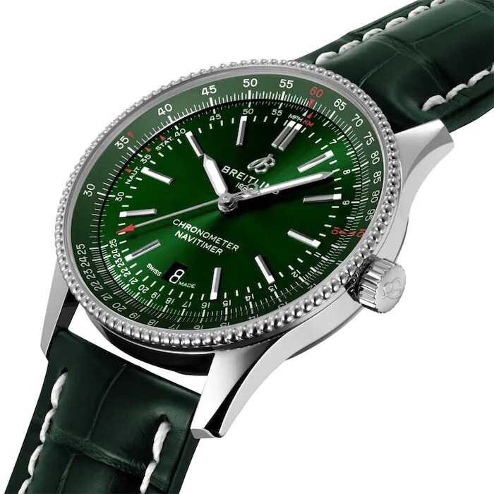 Pre-Owned Breitling Navitimer 41 Automatic Leather Strap Watch