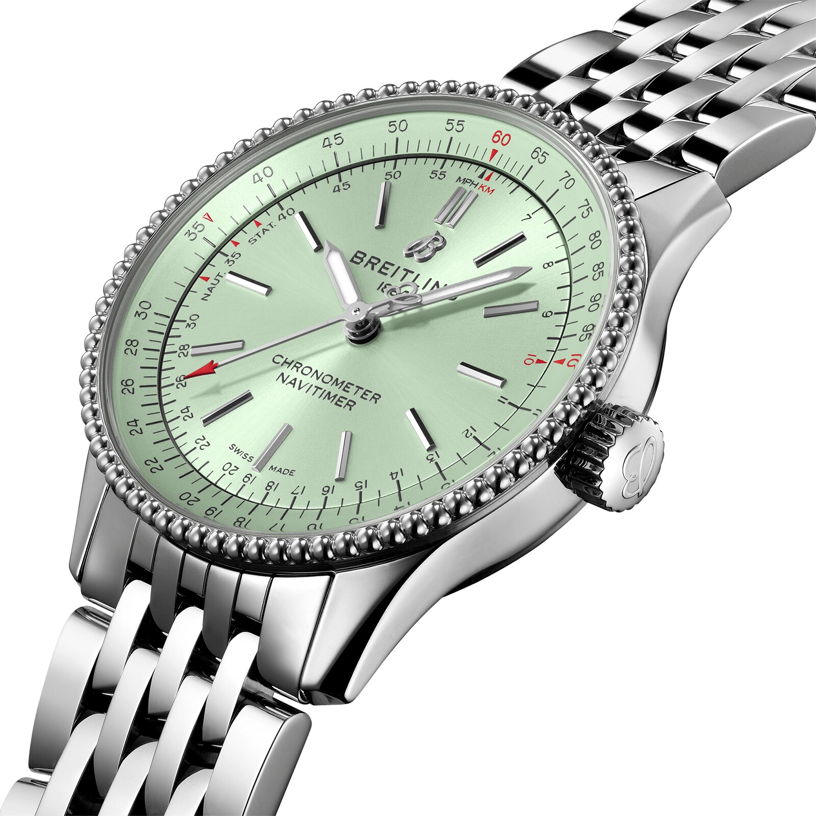 Pre-Owned Breitling Navitimer Automatic 35 Stainless Steel Ladies Watch