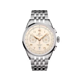 47010469 - Premier B01 Chronograph 42mm Mens Watch Cream Stainless Steel